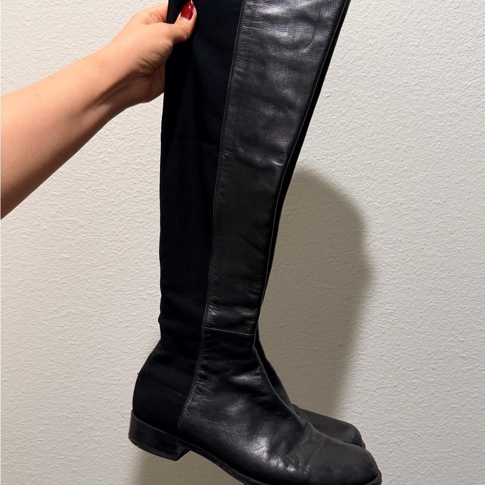 Stuart Weitzman 5050 Black Over the Knee Boots